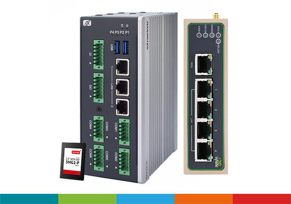 Routery, gatewaye, moduły komunikacyjne, komputery przemysłowe, dyski SSD