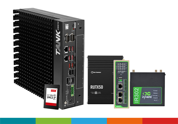 Routery, gatewaye, moduły komunikacyjne, komputery przemysłowe, dyski SSD i moduły RAM