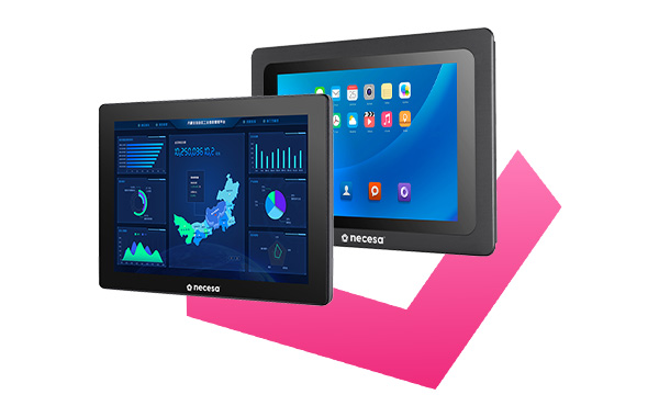 Monitory outdoorowe, Komputery panelowe, Necesa